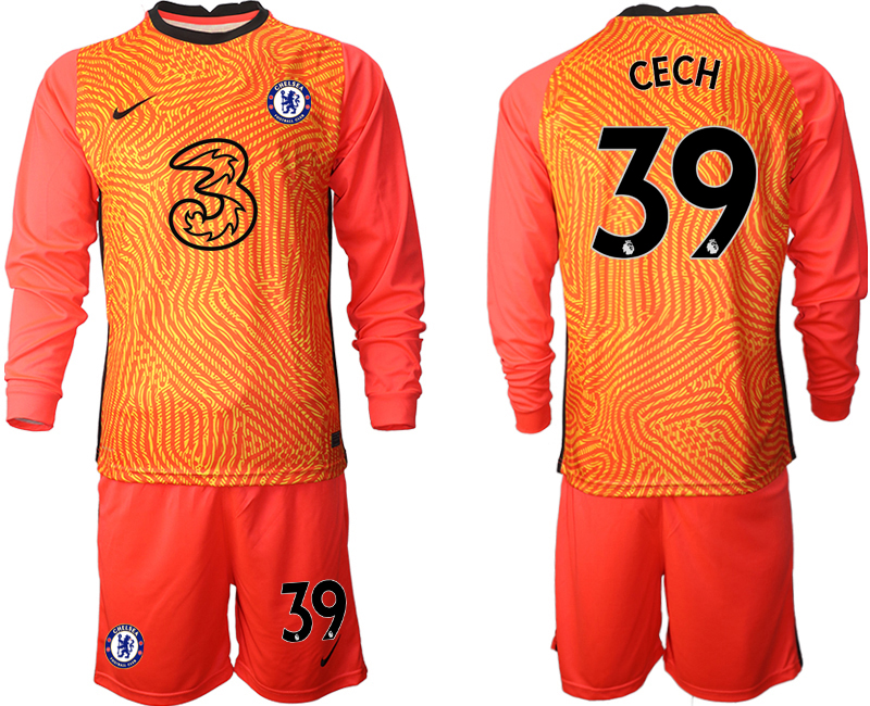 Men 2021 Chelsea red goalkeeper long sleeve 39 . soccer jerseys